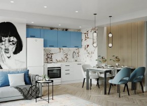 Кухонный гарнитур Капри 2550 (Стол. 26мм) в Перми - perm.mebel24.online | фото 1