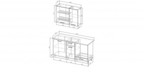 Кухонный гарнитур Меренга 1600  (Стол. 26мм) в Перми - perm.mebel24.online | фото 2