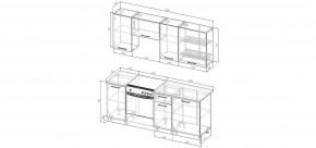 Кухонный гарнитур Смоки 2000 (Стол. 38 мм) в Перми - perm.mebel24.online | фото 2