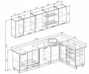Кухонный гарнитур угловой Бланка 2600х1600 (Стол. 38мм) в Перми - perm.mebel24.online | фото 2