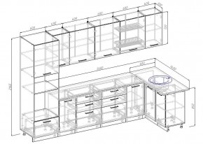 Кухонный гарнитур угловой Бланка 3200х1400 (Стол. 26мм) в Перми - perm.mebel24.online | фото 2