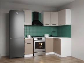Кухонный гарнитур угловой Каппучино 2000*1200 (Стол. 38мм) в Перми - perm.mebel24.online | фото 1