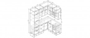 Кухонный гарнитур угловой Санторини 2200*1700 (Стол. 38мм) в Перми - perm.mebel24.online | фото 2