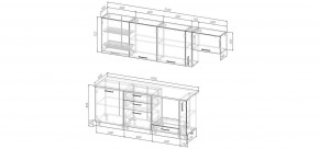 Кухонный гарнитур Умбра 2550 (Стол. 38мм) в Перми - perm.mebel24.online | фото 2