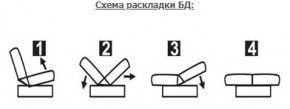 ЛАУРА ЛЮКС Диван Лаура Люкс БД+2подушки в Перми - perm.mebel24.online | фото 7