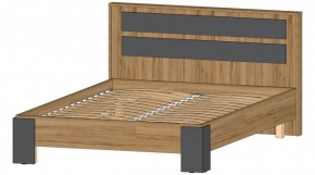 ЛЕНОРА Кровать 1400 (графит) в Перми - perm.mebel24.online | фото