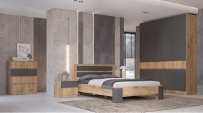 ЛЕНОРА Спальный гарнитур (модульный) графит в Перми - perm.mebel24.online | фото