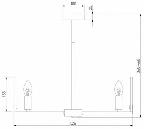 Люстра на штанге Eurosvet Marble 60158/5 латунь в Перми - perm.mebel24.online | фото 3