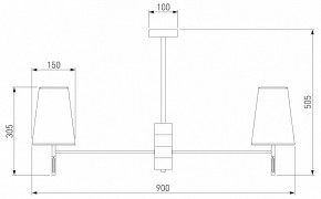 Люстра на штанге Eurosvet Milazzo 60137/8 хром в Перми - perm.mebel24.online | фото 3