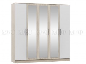 МАРТИНА СГ Шкаф для одежды 5-дверный (венге/белый) в Перми - perm.mebel24.online | фото