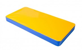 Мат гимнастический 1х0,5х0,08м цв. синий-желтый в Перми - perm.mebel24.online | фото
