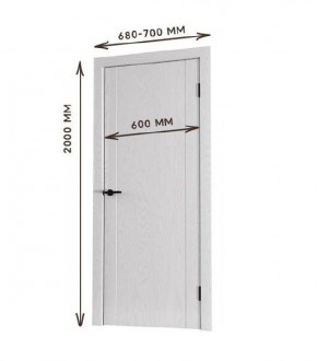 Межкомнатная дверь Bolivar Каньон браун (комплект) 600 в Перми - perm.mebel24.online | фото