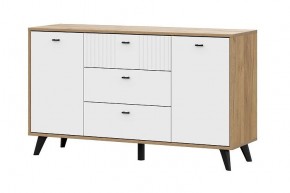 МИЛАН Спальня (Дуб Золотой/Белый матовый) в Перми - perm.mebel24.online | фото 14