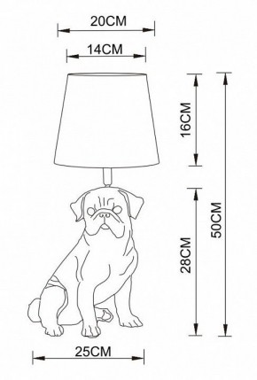 Настольная лампа декоративная Arte Lamp Bobby A1512LT-1WH в Перми - perm.mebel24.online | фото 2