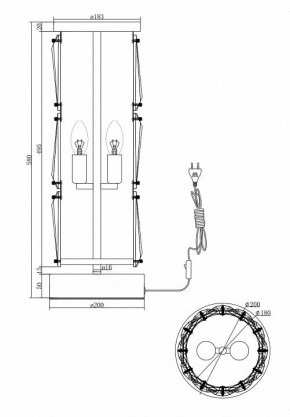 Настольная лампа декоративная Maytoni Puntes MOD043TL-02CH в Перми - perm.mebel24.online | фото 4