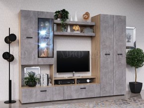 Нэнси New Полка (ЛДСП) Бетон светлый/Сонома в Перми - perm.mebel24.online | фото 2