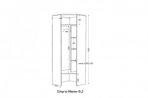 ОЛЬГА-МИЛК 9.2 Шкаф угловой с зеркалом в Перми - perm.mebel24.online | фото 2