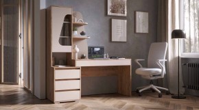 ПИФАГОР Стол компьютерный (дуб вотан/кашемир) в Перми - perm.mebel24.online | фото
