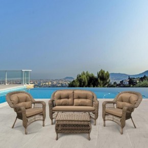 Плетеный комплект для отдыха LV-520BB Beige/Beige в Перми - perm.mebel24.online | фото 2