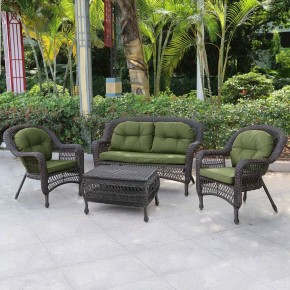 Плетеный комплект для отдыха LV-520BG Brown/Green в Перми - perm.mebel24.online | фото 2