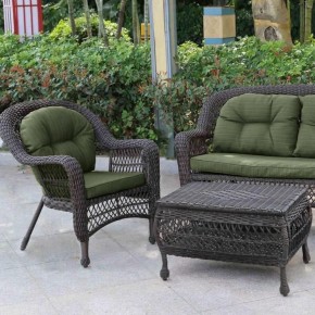 Плетеный комплект для отдыха LV-520BG Brown/Green в Перми - perm.mebel24.online | фото 3