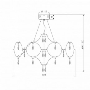 Подвесная люстра Bogate-s Tense 443/1 в Перми - perm.mebel24.online | фото 7