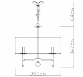 Подвесная люстра Divinare Candela 1162/01 LM-5 в Перми - perm.mebel24.online | фото 4