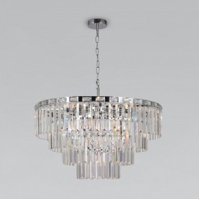 Подвесная люстра Eurosvet Elegante 10130/10 хром/прозрачный хрусталь Strotskis в Перми - perm.mebel24.online | фото 2