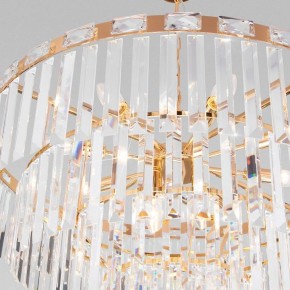 Подвесная люстра Eurosvet Elegante 10130/10 золото/прозрачный хрусталь Strotskis в Перми - perm.mebel24.online | фото 5