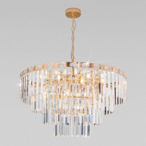Подвесная люстра Eurosvet Elegante 10130/10 золото/прозрачный хрусталь Strotskis в Перми - perm.mebel24.online | фото 6
