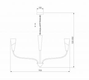 Подвесная люстра Eurosvet Rhyton 60167/8 латунь в Перми - perm.mebel24.online | фото 6