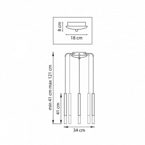 Подвесная люстра Lightstar Tubo L5T747137 в Перми - perm.mebel24.online | фото 3