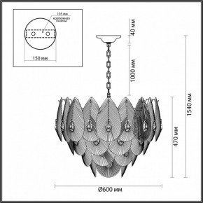 Подвесная люстра Odeon Light Cabochon 5050/17 в Перми - perm.mebel24.online | фото 6