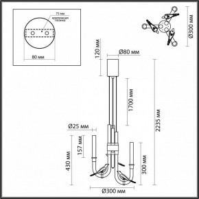 Подвесная люстра Odeon Light Lark 5431/6L в Перми - perm.mebel24.online | фото 5