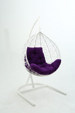 Подвесное кресло Бароло (белый/фиолетовый) в Перми - perm.mebel24.online | фото