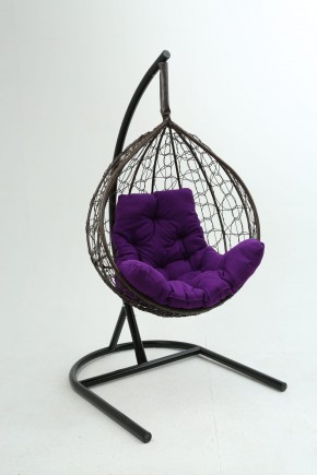 Подвесное кресло Бароло (коричневый/фиолетовый) в Перми - perm.mebel24.online | фото