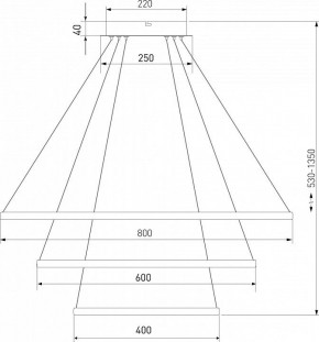 Подвесной светильник Eurosvet Collars 90264/3 латунь в Перми - perm.mebel24.online | фото 3