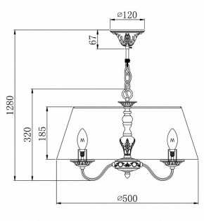 Подвесной светильник Maytoni Bouquet ARM023-PL-03-S в Перми - perm.mebel24.online | фото 4