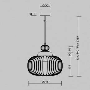 Подвесной светильник Maytoni Levitation MOD376PL-01G в Перми - perm.mebel24.online | фото 5