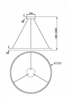 Подвесной светильник Maytoni Rim MOD058PL-L54BK в Перми - perm.mebel24.online | фото 4