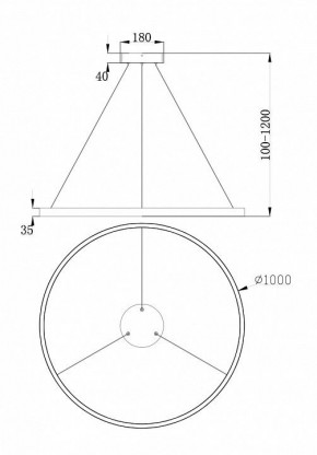 Подвесной светильник Maytoni Rim MOD058PL-L54W4K в Перми - perm.mebel24.online | фото 4