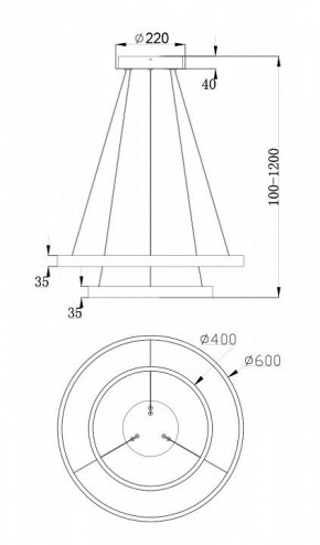 Подвесной светильник Maytoni Rim MOD058PL-L55BS4K в Перми - perm.mebel24.online | фото 7