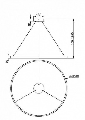 Подвесной светильник Maytoni Rim MOD058PL-L65W3K в Перми - perm.mebel24.online | фото 2