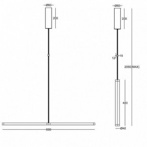 Подвесной светильник Maytoni Supersymmetry P096PL-L11BK1 в Перми - perm.mebel24.online | фото 4