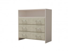 PROxSON Комод Varna (ЛДСП Белая+ткань Белый/Savana Milk (молочный)) 90x40 в Перми - perm.mebel24.online | фото 2