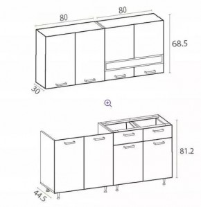 РИО-2 ЛДСП Кухонный гарнитур 1,6 м в Перми - perm.mebel24.online | фото 7