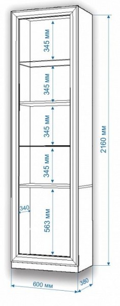 Шкаф для белья Нобиле ВтВ-ФГД-ФГК в Перми - perm.mebel24.online | фото 3