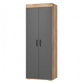 Шкаф двухстворчатый Прима ШК-03 (Графит/Дуб каньон) в Перми - perm.mebel24.online | фото