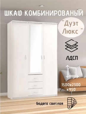Шкаф комбинированный Дуэт Люкс с зеркалом в Перми - perm.mebel24.online | фото 7