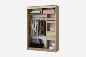 Шкаф-купе Бабочка 1.5 серия Альянс (дуб сонома) в Перми - perm.mebel24.online | фото 2